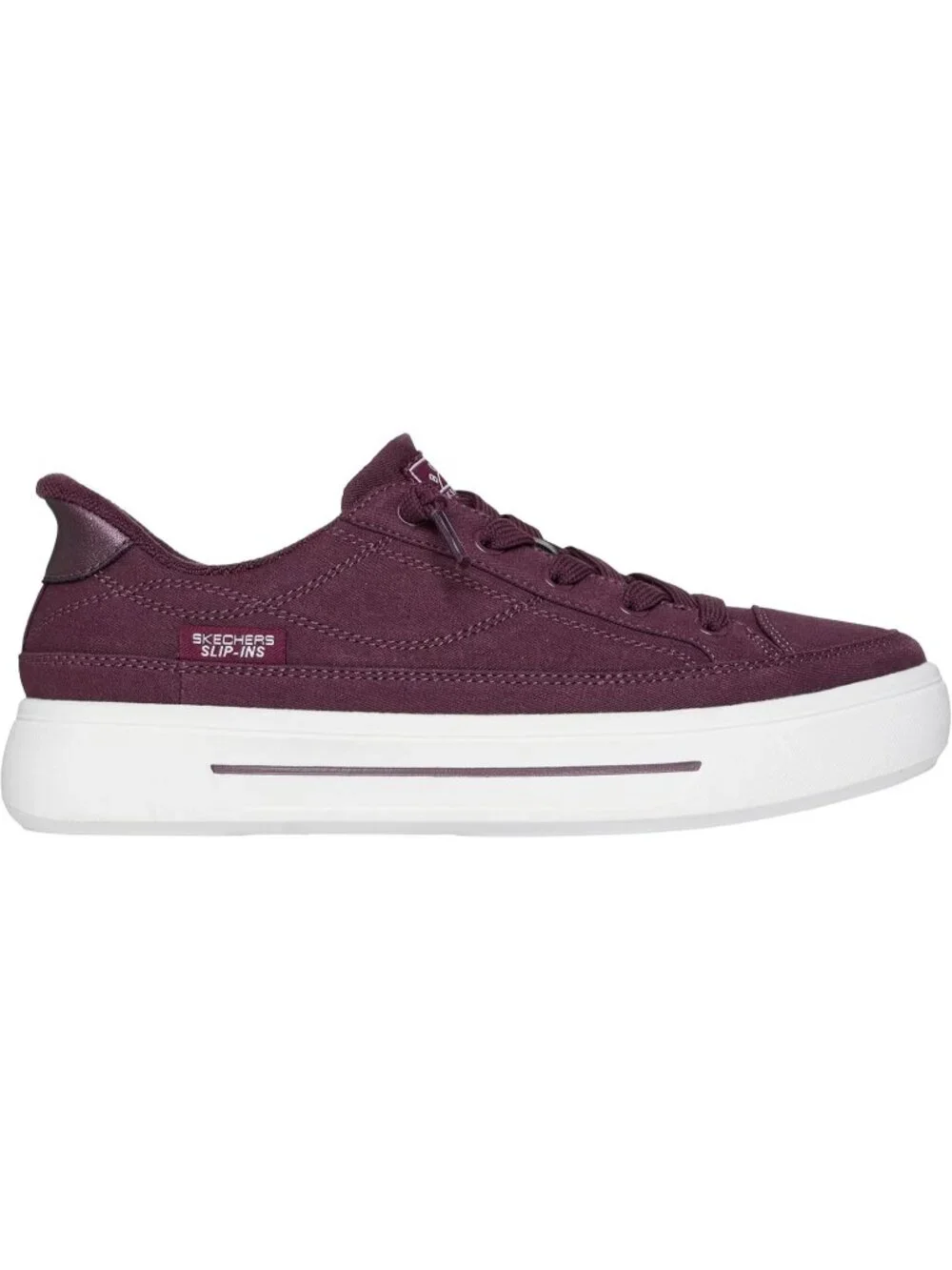 Women's Burgandy Tennis Shoes Classic Pull On Low Top Athletic Running Sneaker